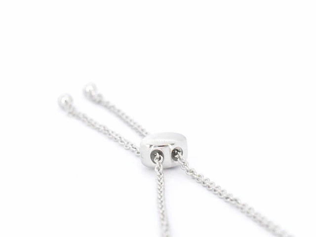 Witgouden armband met natuurlijke diamanten - afbeelding 4 van  8