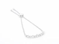 Witgouden armband met natuurlijke diamanten - afbeelding 6 van  8