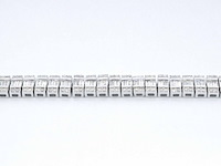 Witgouden armband met volledig gezet met diamanten 4.50 carat - afbeelding 5 van  9