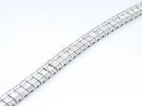 Witgouden armband met volledig gezet met diamanten 4.50 carat - afbeelding 6 van  9