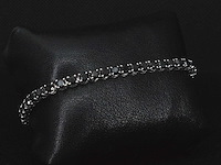 Witgouden armband met zwarte briljant diamanten 15.00 carat - afbeelding 1 van  2
