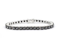 Witgouden armband met zwarte diamanten 21.00 carat - afbeelding 1 van  7