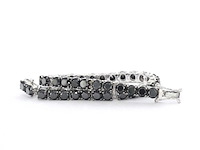 Witgouden armband met zwarte diamanten 21.00 carat - afbeelding 7 van  7