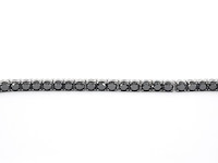 Witgouden armband met zwarte diamanten 21.00 carat - afbeelding 5 van  7