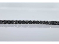 Witgouden armband met zwarte diamanten - afbeelding 6 van  6