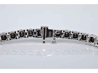 Witgouden armband met zwarte diamanten - afbeelding 4 van  7