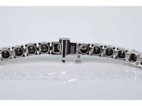 Witgouden armband met zwarte diamanten - afbeelding 4 van  7