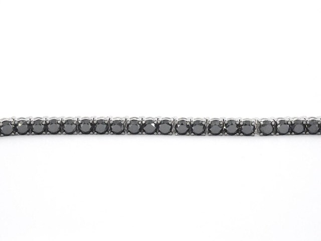 Witgouden armband met zwarte natuurlijke diamanten 21.00 carat - afbeelding 5 van  8