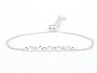 Witgouden armband natuurlijke diamanten