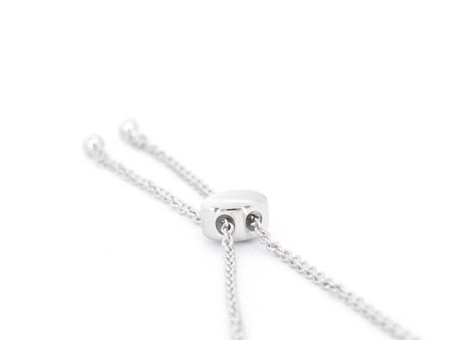 Witgouden armband natuurlijke diamanten - afbeelding 5 van  7