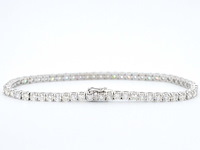 Witgouden armband vol met briljant geslepen diamanten 6.00 carat - afbeelding 5 van  11