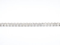 Witgouden armband vol met briljant geslepen diamanten 6.00 carat - afbeelding 7 van  11