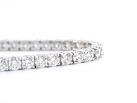 Witgouden armband vol met briljant geslepen diamanten 6.00 carat - afbeelding 8 van  11