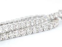 Witgouden armband vol met briljant geslepen diamanten 6.00 carat - afbeelding 9 van  11