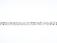 Witgouden armband vol met briljant geslepen natuurlijke diamanten 6.00 carat - afbeelding 7 van  11
