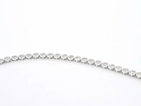Witgouden armband vol met diamanten gezet - afbeelding 6 van  7