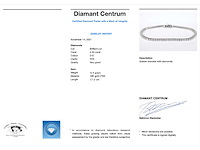 Witgouden armband volledig bezet met briljant geslepen diamanten 4.50 carat - afbeelding 3 van  9