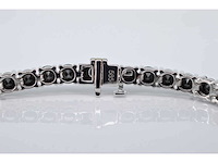 Witgouden armband zwarte diamanten - afbeelding 5 van  6