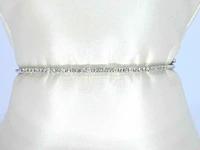Witgouden bangle armband met natuurlijke briljant geslepen diamanten - afbeelding 4 van  10