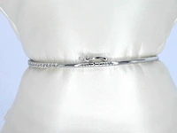 Witgouden bangle armband met natuurlijke briljant geslepen diamanten - afbeelding 8 van  10