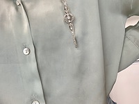 Witgouden broche met diamanten - afbeelding 3 van  8