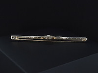 Witgouden broche met diamanten - afbeelding 4 van  8