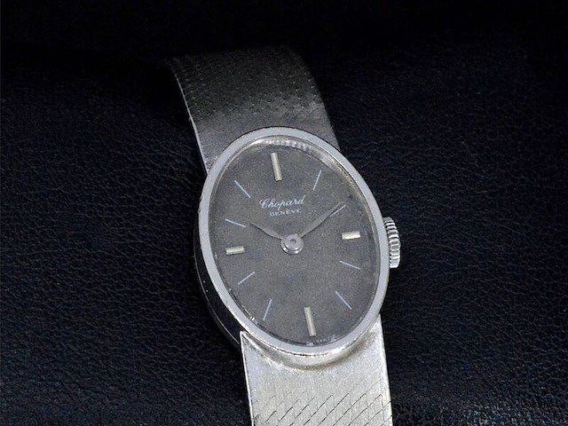 Witgouden chopard dameshorloge - afbeelding 1 van  6