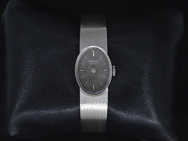 Witgouden chopard dameshorloge - afbeelding 2 van  6