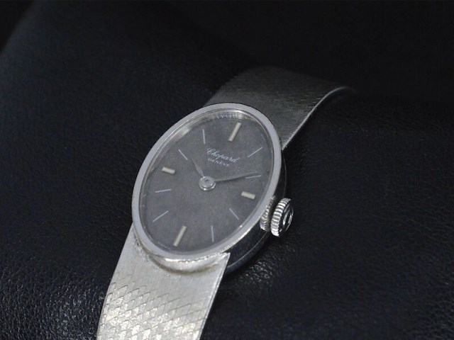 Witgouden chopard dameshorloge - afbeelding 3 van  6