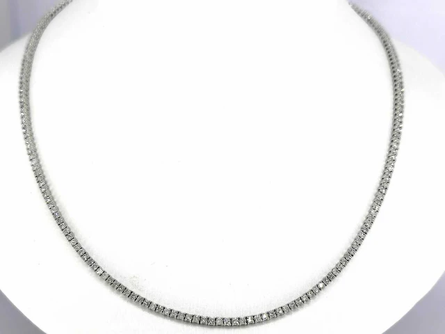 Witgouden collier briljant 5.80 ct - afbeelding 1 van  10