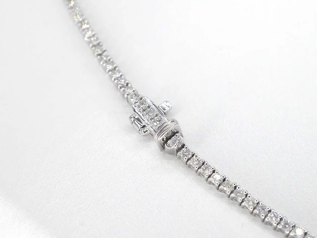 Witgouden collier briljant 5.80 ct - afbeelding 8 van  10