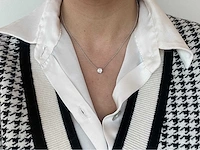 Witgouden collier diamant 1.00 ct igi - afbeelding 3 van  7