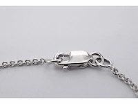 Witgouden collier diamant 1.00 ct igi - afbeelding 4 van  7