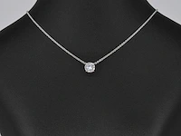 Witgouden collier diamant 1.00 ct igi - afbeelding 5 van  7