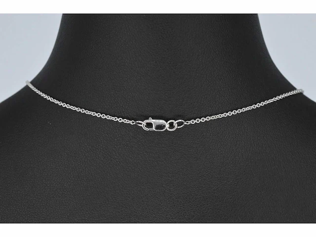 Witgouden collier diamant 1.00 ct igi - afbeelding 6 van  7