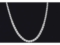 Witgouden collier diamant 10.00 ct