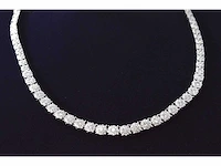 Witgouden collier diamant 10.00 ct - afbeelding 8 van  9