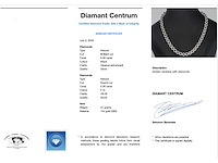 Witgouden collier diamant zwart/wit 14.00 ct - afbeelding 8 van  8