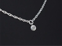 Witgouden collier diamant