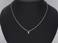Witgouden collier diamant - afbeelding 2 van  7