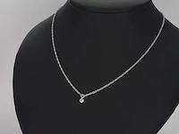 Witgouden collier diamant - afbeelding 3 van  7