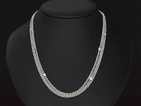 Witgouden collier diamant