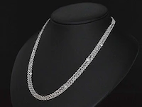 Witgouden collier diamant - afbeelding 3 van  6