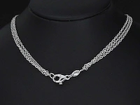 Witgouden collier diamant - afbeelding 6 van  6