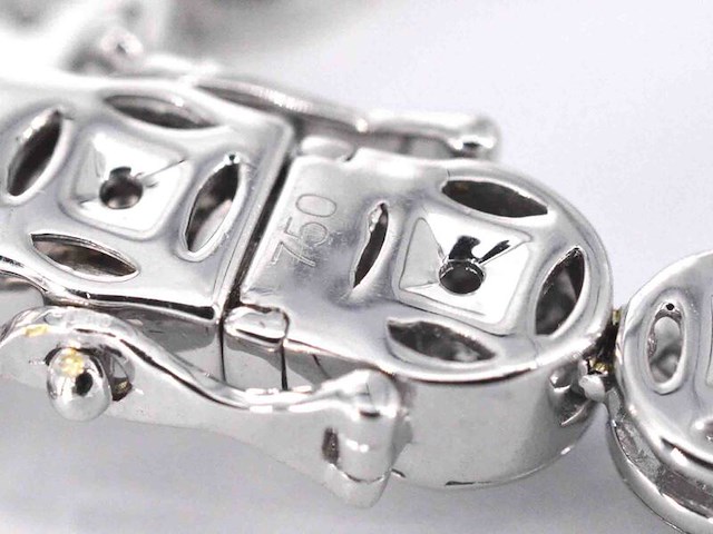 Witgouden collier met 15.00 carat diamanten - afbeelding 7 van  10