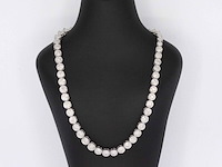 Witgouden collier met 15.00 carat diamanten - afbeelding 3 van  10