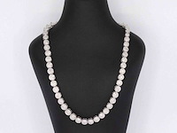 Witgouden collier met 15.00 carat natuurlijke diamanten - afbeelding 3 van  10