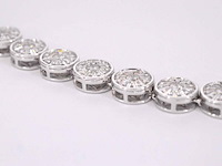 Witgouden collier met 15.00 carat natuurlijke diamanten - afbeelding 9 van  10