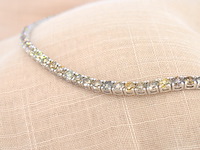 Witgouden collier met briljant geslepen diamanten 30.00 carat - afbeelding 3 van  9