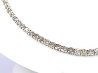 Witgouden collier met briljant geslepen diamanten 30.00 carat - afbeelding 4 van  9
